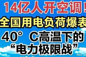 全国电力负荷再破纪录，高温下的城市呼吸与能源博弈，全国电力负荷再创新高！高温下城市运行与能源供需矛盾加剧