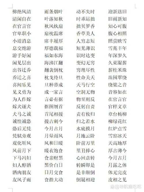 八方来风四字词语大全：经典成语解析与应用