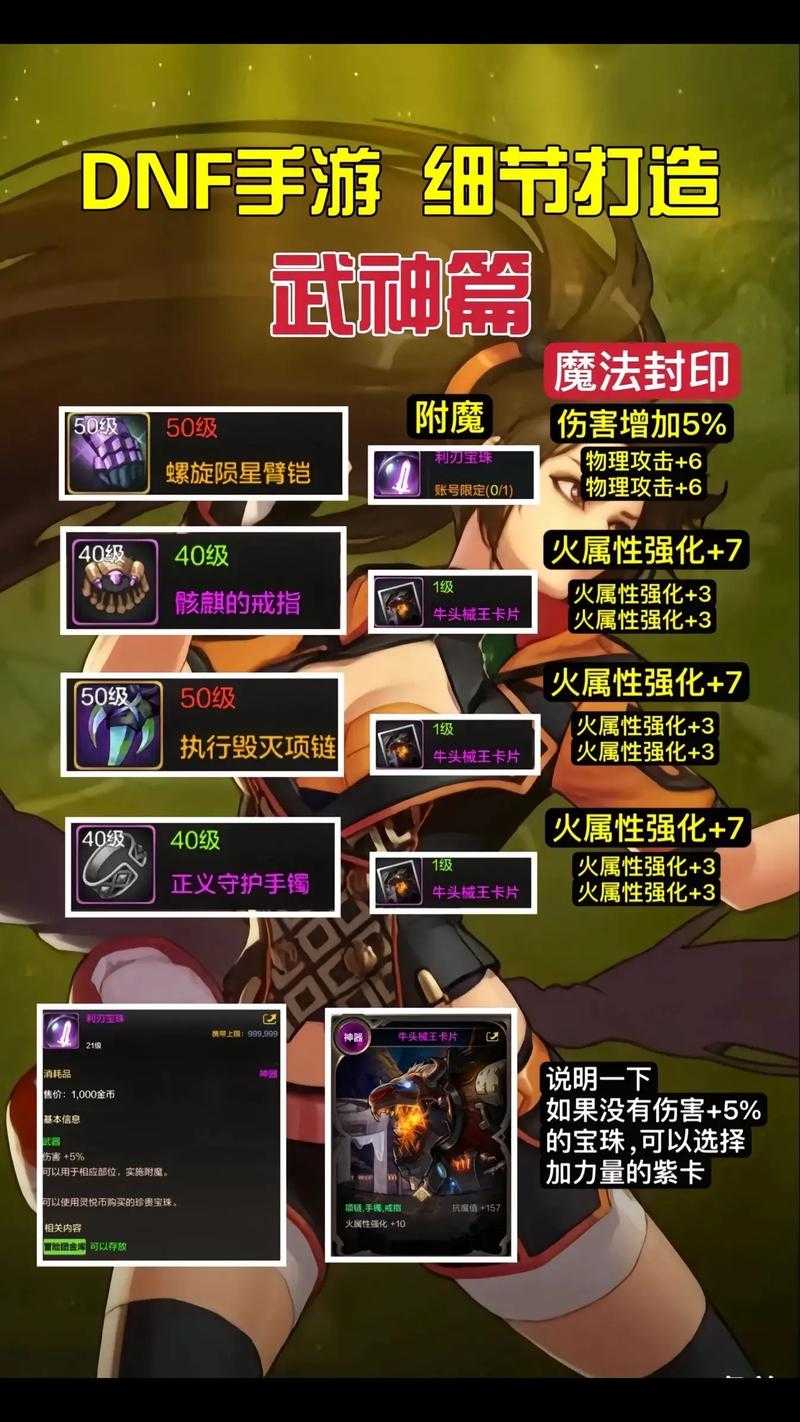 DNF武神装备终:毕业装备与生存指南